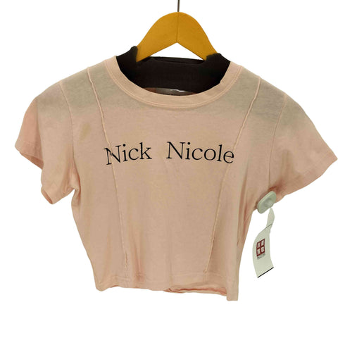 Nick Nicole クロップドtシャツ レディース