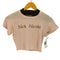Nick Nicole クロップドtシャツ レディース