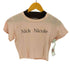 Nick Nicole クロップドtシャツ レディース