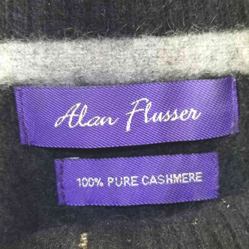 アランフラッサー alan flusser PURE CASHMERE カシミヤ100 ハーフジップニット メンズ JPN:L