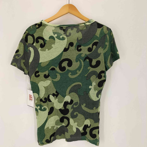 コムデギャルソン COMME des GARCONS 10 corso como カモ 総柄シアーリネンTシャツ メンズ S