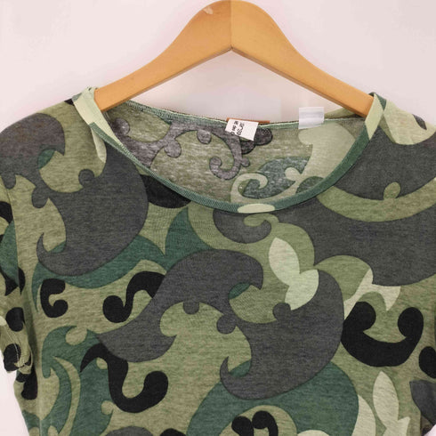 コムデギャルソン COMME des GARCONS 10 corso como カモ 総柄シアーリネンTシャツ メンズ S