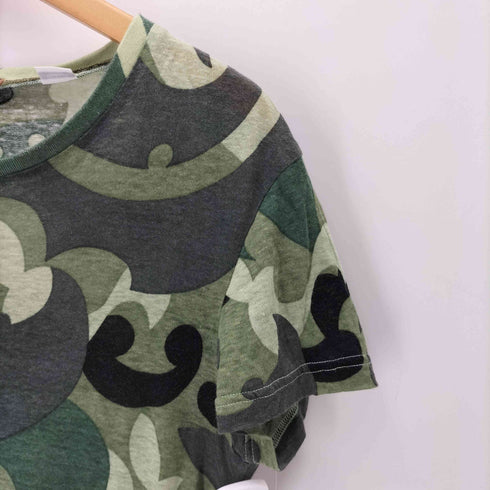 コムデギャルソン COMME des GARCONS 10 corso como カモ 総柄シアーリネンTシャツ メンズ S