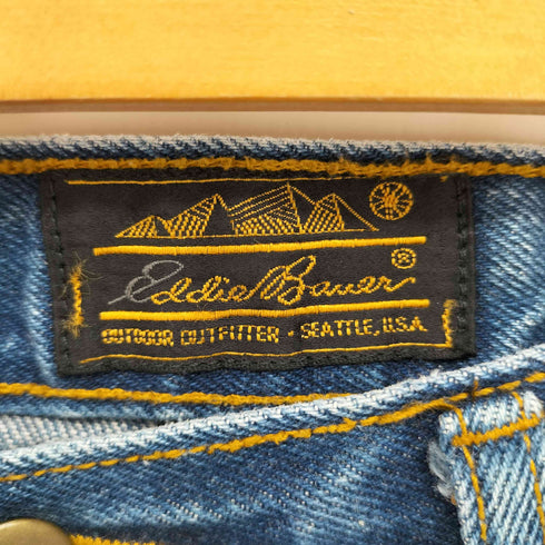 エディーバウアー Eddie Bauer 90S 黒タグ 1タック ワイド デニム パンツ メンズ 14