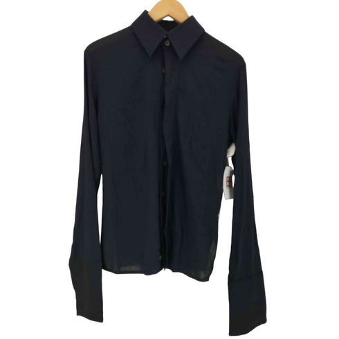 ダークビッケンバーグ DIRK BIKKEMBERGS ナイロンレーヨン ロングカフスシャツ メンズ L