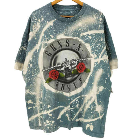 US ロック バンド プリント S/S タイダイ ペイント Tシャツ メンズ