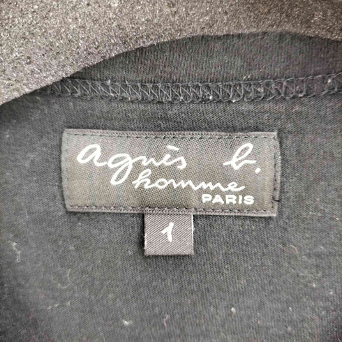 アニエスベーオム Agnes b.homme フロント ロゴプリント S/S Tシャツ メンズ JPN:1