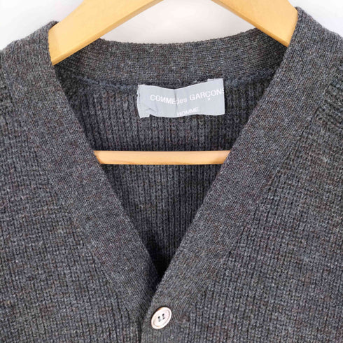 コムデギャルソンオム COMME des GARCONS HOMME 80S 88AW 川久保オム シェルボタン メランジ ウール カーディガン メンズ