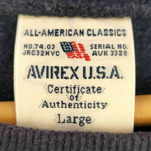 アヴィレックス AVIREX Navy Eagles 1975 Florida トレーナー メンズ JPN:L