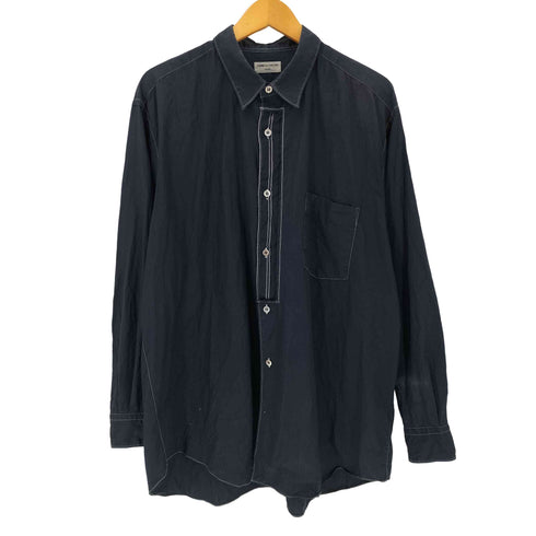 コムデギャルソンオム COMME des GARCONS HOMME 90s 田中オム 染色加工 ホワイトステッチシャツ メンズ