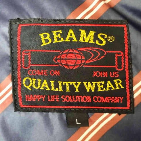 ビームス BEAMS 裏地メッシュ ストライプ ナイロンフーディ メンズ JPN:L