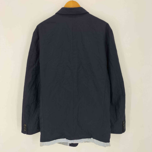 コムデギャルソンオム COMME des GARCONS HOMME 02SS 裏地返し ストライプテーラードジャケット メンズ JPN:L