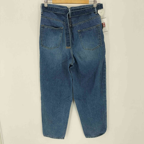 ダブレット doublet ベルテッドデニムテーパードパンツ メンズ