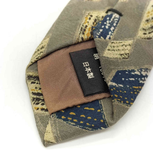 アイムプロダクトイッセイミヤケ im product ISSEY MIYAKE 絹 シルク 100% ダイヤ 総柄 ネクタイ メンズ