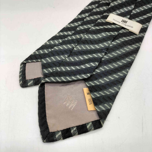 アイムイッセイミヤケ im ISSEY MIYAKE 絹 シルク 100% レジメンタル ストライプ ネクタイ メンズ