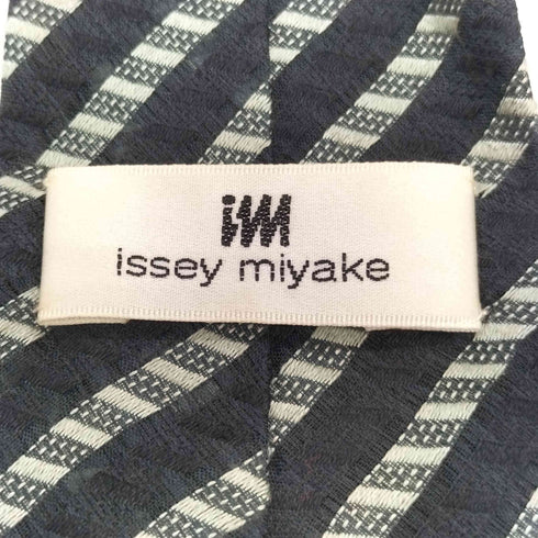 アイムイッセイミヤケ im ISSEY MIYAKE 絹 シルク 100% レジメンタル ストライプ ネクタイ メンズ