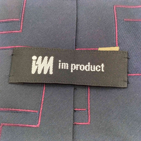 アイムプロダクトイッセイミヤケ im product ISSEY MIYAKE 絹 シルク 100% ブロック 総柄 ネクタイ メンズ