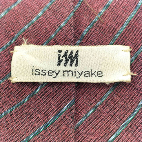 アイムイッセイミヤケ im ISSEY MIYAKE 絹 シルク 100% レジメンタル ストライプ ネクタイ メンズ