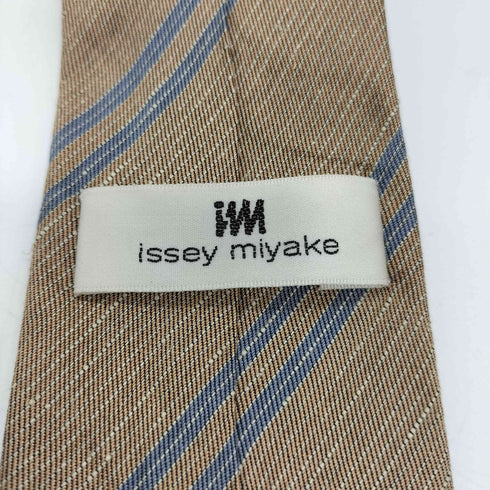 アイムイッセイミヤケ im ISSEY MIYAKE 絹 シルク 100% レジメンタル ストライプ ネクタイ メンズ