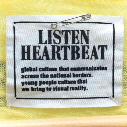 LISTEN HEARTBERT Y2K スニーカー刺繍 Tシャツ レディース JPN:M