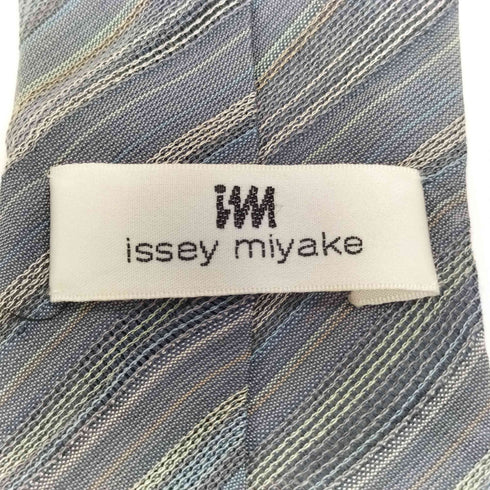 アイムイッセイミヤケ im ISSEY MIYAKE 絹 シルク 100% レジメンタル ストライプ ネクタイ メンズ