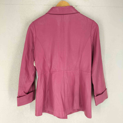 lamb leather ラムレザーステンカラーハーフコート レディース