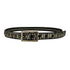 イタリア製 Y2K ラウンドスタッズ レザーベルト メンズ