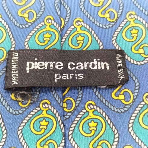 ピエールカルダン pierre cardin MADE IN ITALY イタリア製 絹 シルク 100% 総柄 ネクタイ メンズ