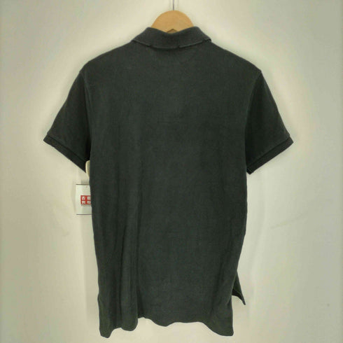ポロバイラルフローレン Polo by RALPH LAUREN CUSTOM FIT ワッペン 鹿の子 バイカラー S/S ポロシャツ メンズ import:L