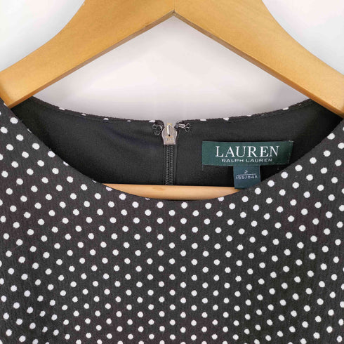 ローレンラルフローレン LAUREN RALPH LAUREN ドット 半袖 ワンピース レディース JPN:2