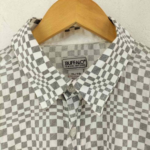 BUFFALO DAVID BITTON コットン チェック L/S シャツ メンズ XL