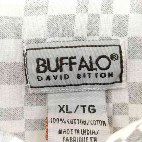 BUFFALO DAVID BITTON コットン チェック L/S シャツ メンズ XL