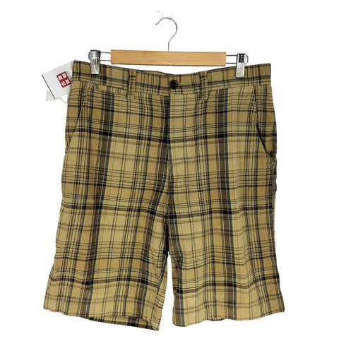 トミーヒルフィガー TOMMY HILFIGER 00S ボタンフライ チェック ショーツ メンズ 32inch