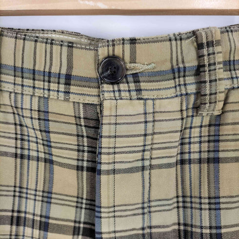 トミーヒルフィガー TOMMY HILFIGER 00S ボタンフライ チェック ショーツ メンズ 32inch