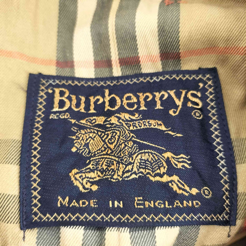 バーバリーズ BURBERRYS MADE IN ENGLAND 玉虫 裏地ノバチェックトレンチコート メンズ