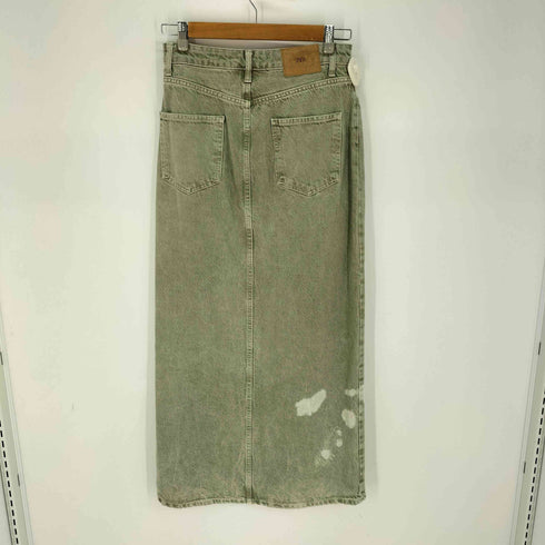 ザラ ZARA フロントスリットデニムミディスカート レディース JPN:XS