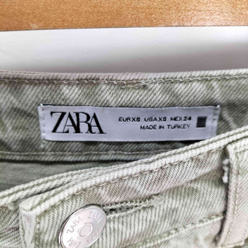 ザラ ZARA フロントスリットデニムミディスカート レディース JPN:XS