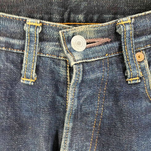 ドゥニーム Denime 906 Vステッチ リベット セルビッジ デニム ヒゲ メンズ W31/L36