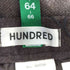 HUNDRED ウール100 2タックストレートスラックス レディース 64