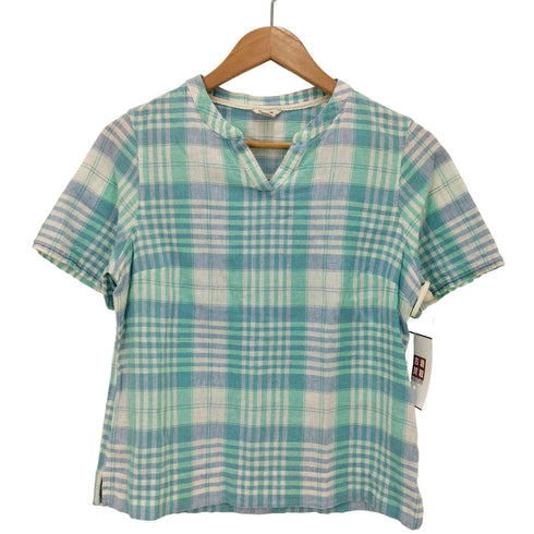 エルエルビーン L.L.Bean スキッパーカラー S/Sリネン プルオーバー レディース import:S