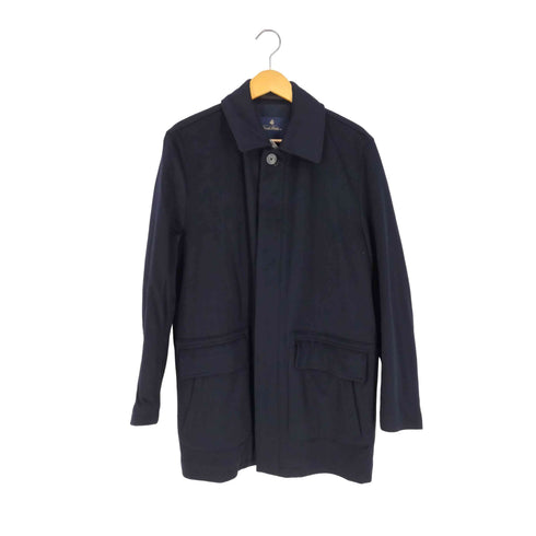 ブルックスブラザーズ BROOKS BROTHERS LORO PIANA RAIN SYSTEM SPORT FABRIC 裏地キルティング ウール ハーフコート メンズ import:S