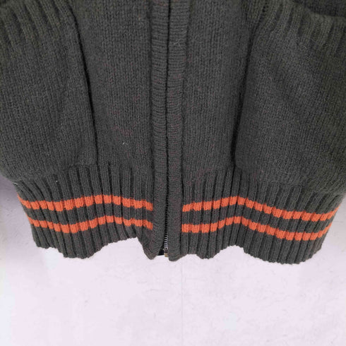 ウール100 リブライン ドライバーズニット メンズ import:M