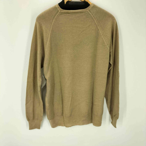 プラダ PRADA 00S MADE IN ITALY シルク ウール Vネック ニット セーター 薄手 メンズ 42