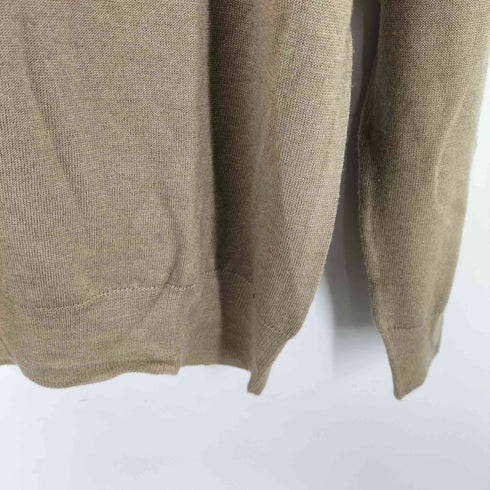 プラダ PRADA 00S MADE IN ITALY シルク ウール Vネック ニット セーター 薄手 メンズ 42