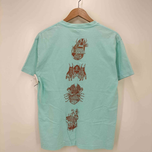 フロントプリント クルーネック Tシャツ メンズ import:M