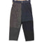 コムデギャルソンオム COMME des GARCONS HOMME 21awデニムパッチワーク タックワイドトラウザー メンズ JPN:L