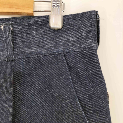 コムデギャルソンオム COMME des GARCONS HOMME 21awデニムパッチワーク タックワイドトラウザー メンズ JPN:L