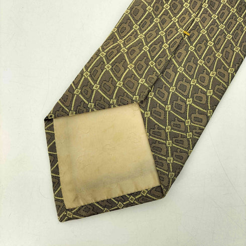 グッチ GUCCI 90-00S OLD MADE IN ITALY イタリア製 絹 シルク 100% 総柄 ネクタイ メンズ