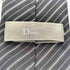 ディオール Dior 90-00S OLD MADE IN ITALY イタリア製 絹 シルク 100% レジメンタル ストライプ ネクタイ メンズ