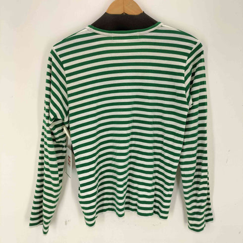 プレイコムデギャルソン PLAY COMME des GARCONS AD2022 ワンポイント・レッド・ハート ロングボーダーTシャツ メンズ M
